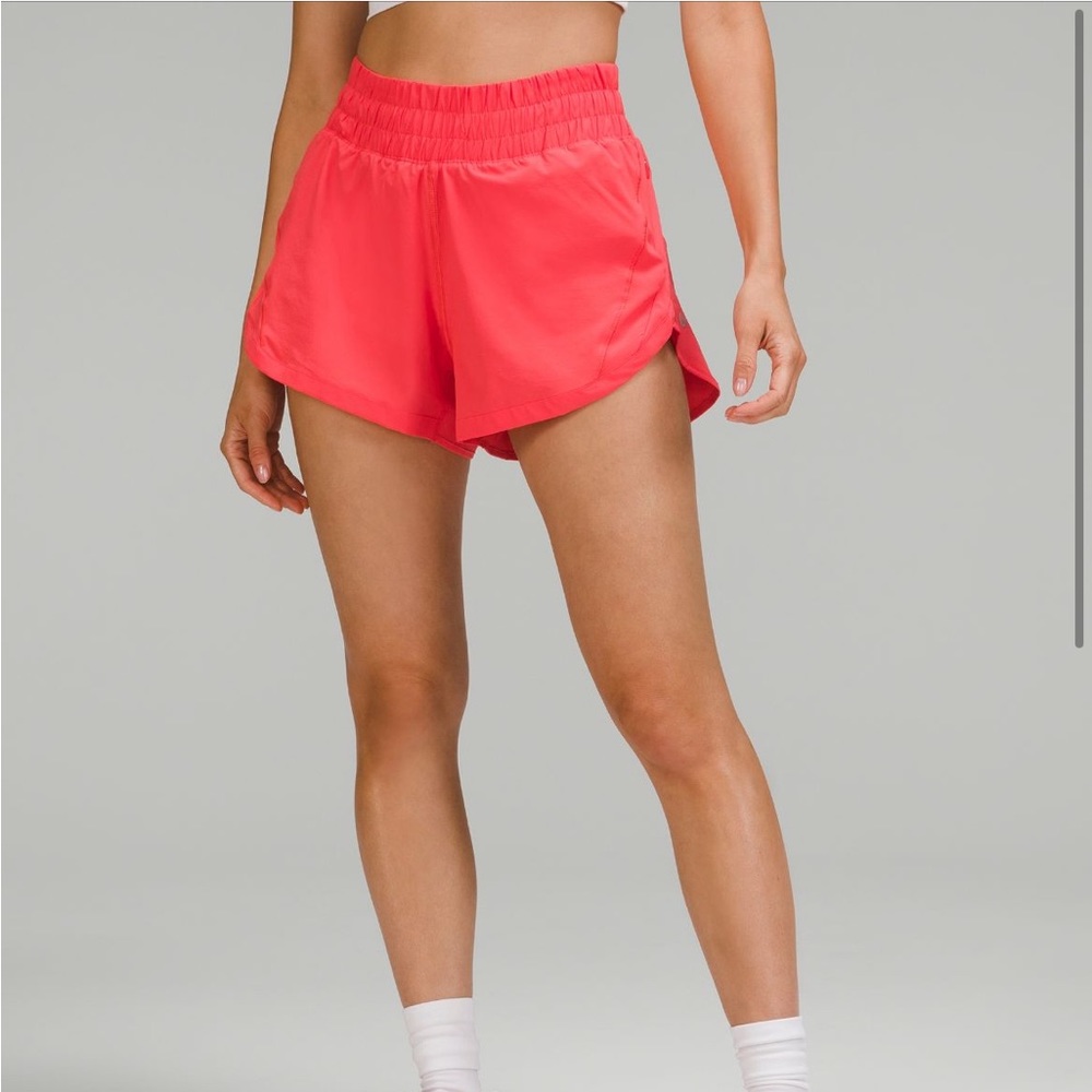 NWT Lululemon Track That HR 3” Shorts Pale Raspberry